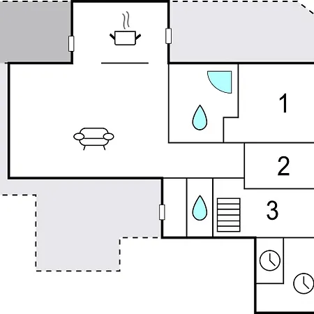 Three-bedroom In Feriehus